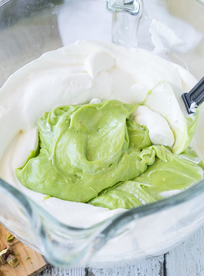 Wow! you can not believe how creamy this NO CHURN Avocado Pistachio Ice Cream is! You can't taste the avocado, it just makes the ice cream extra creamy!