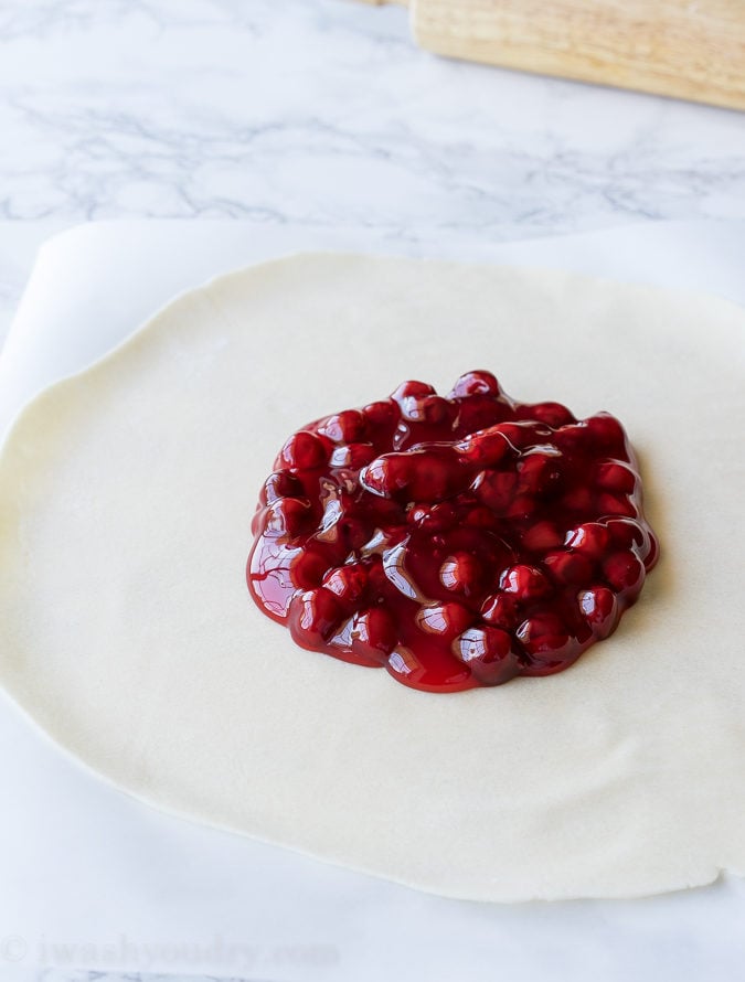 This Cherry Pie Gallete is a fancy looking dessert that is actually super EASY to make with just 3 ingredients! 