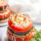 Quick and easy eggplant tomato and mozzarella broiler sandwich - a great vegetarian lunch or light dinner