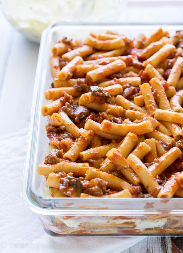 Freezer Friendly Baked Ziti I Wash You Dry