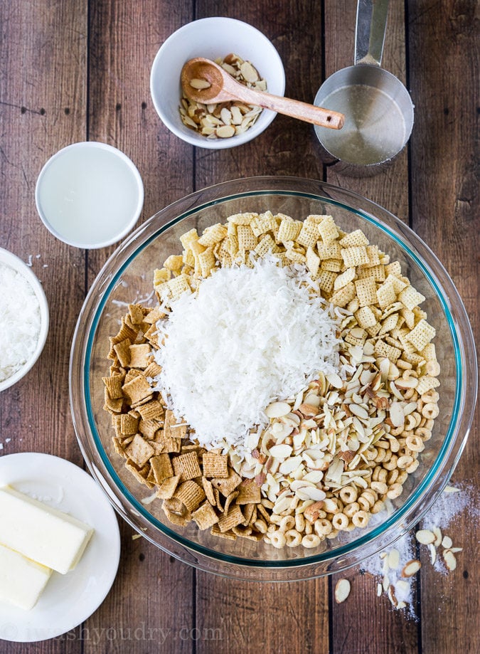 We love this Gooey Chex Mix recipe for snacks and party times! 