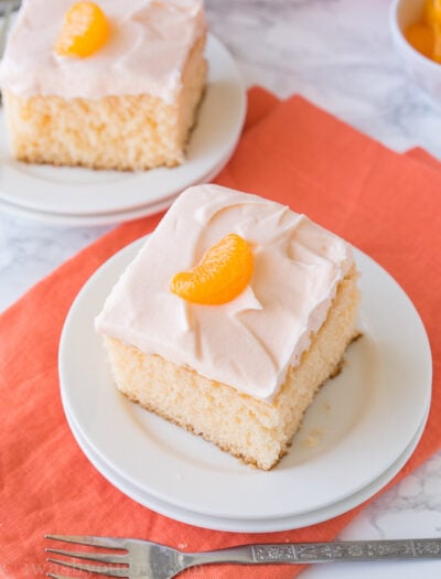 This Orange Crush Cake is a super simple dessert recipe that is infused with Orange Crush Soda! Perfect for pot lucks and kids!