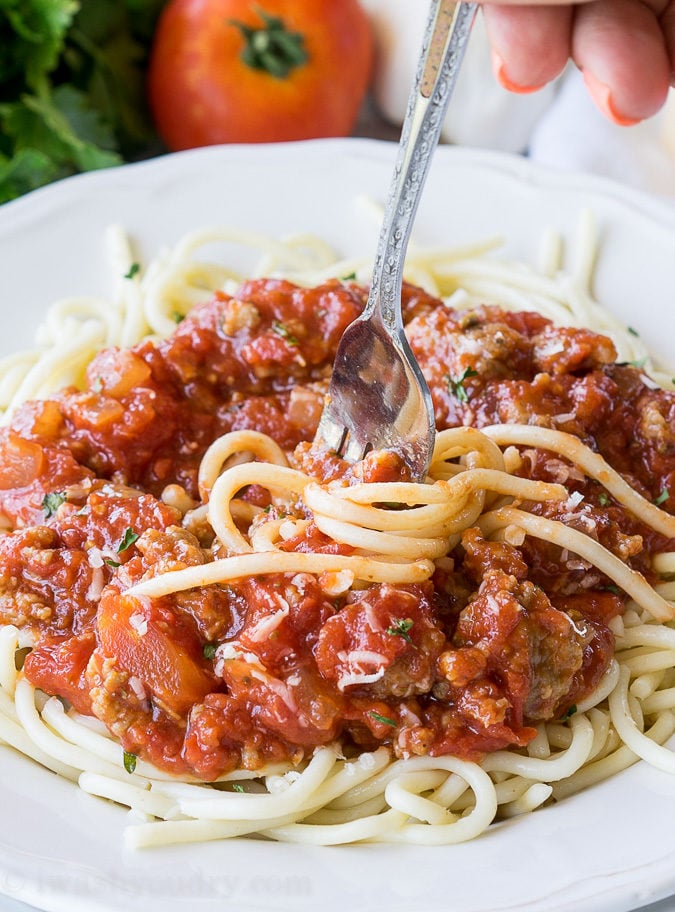 Quick and Easy Italian Meat Sauce - I Wash... You Dry