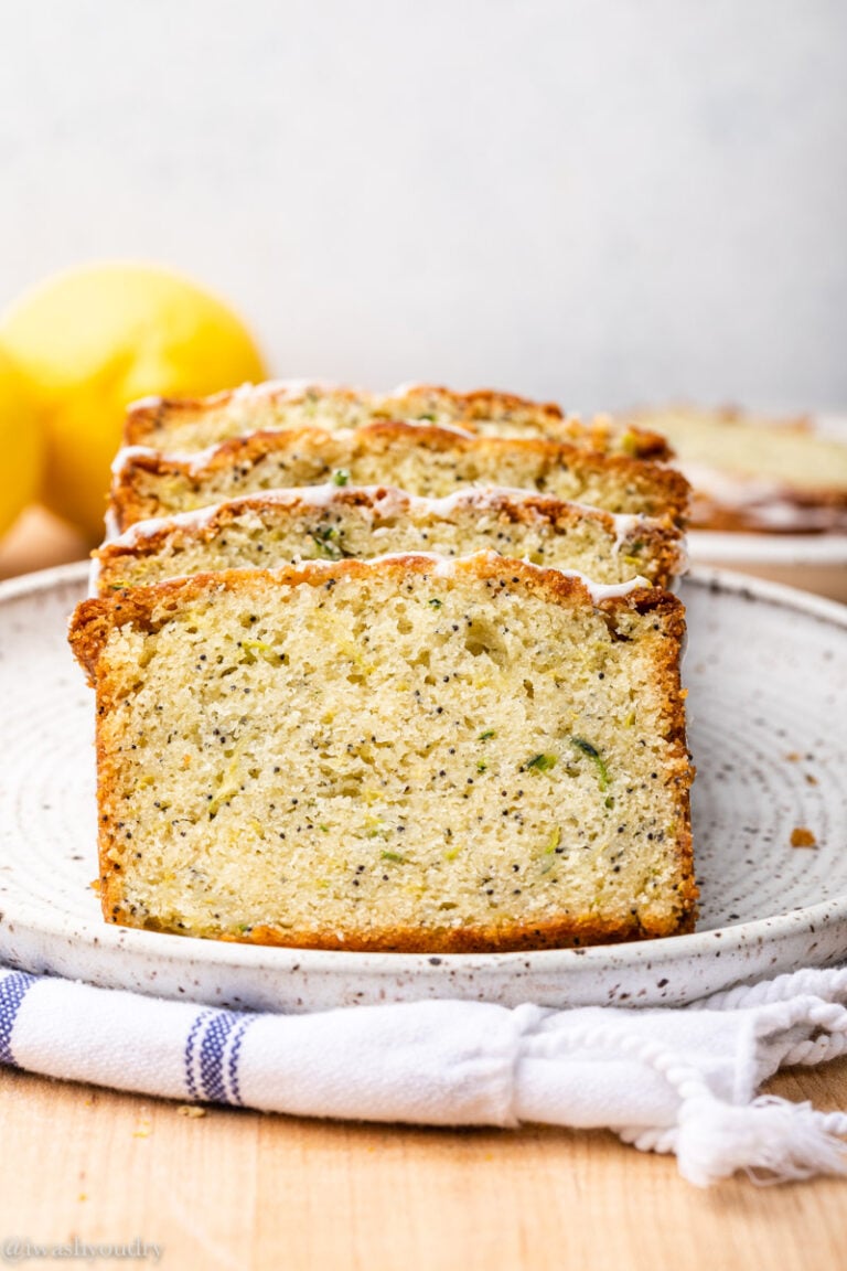 Easy Lemon Poppy Seed Zucchini Bread