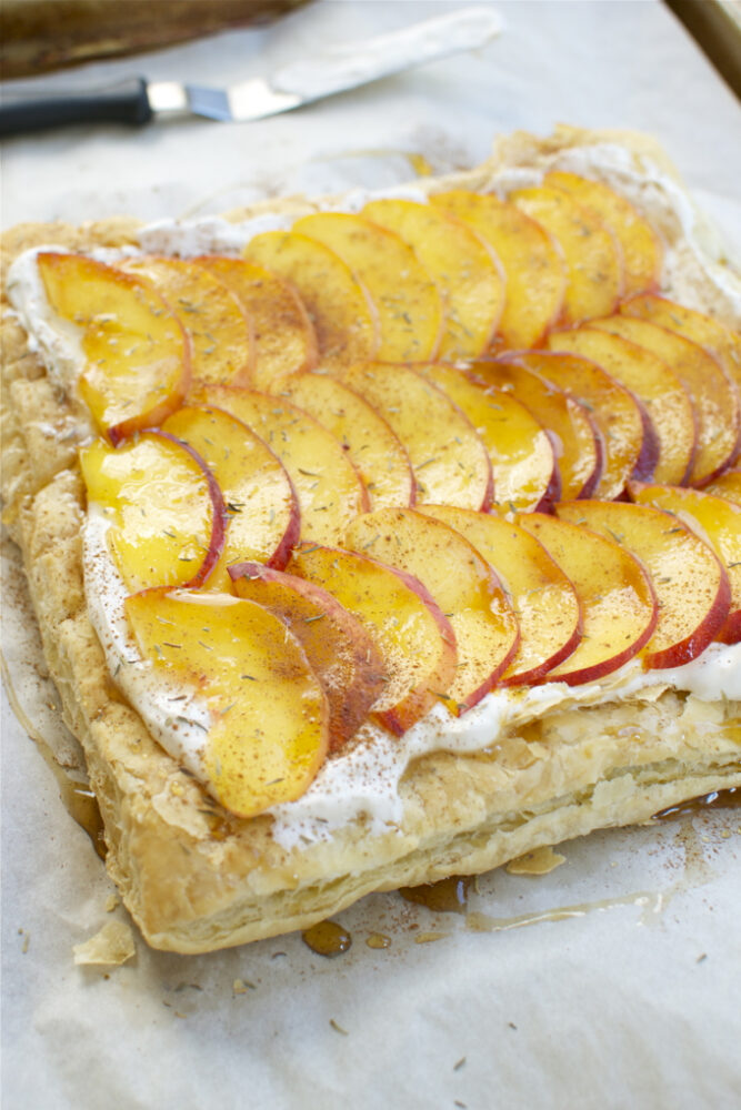 Maple Peach Tart - I Wash You Dry