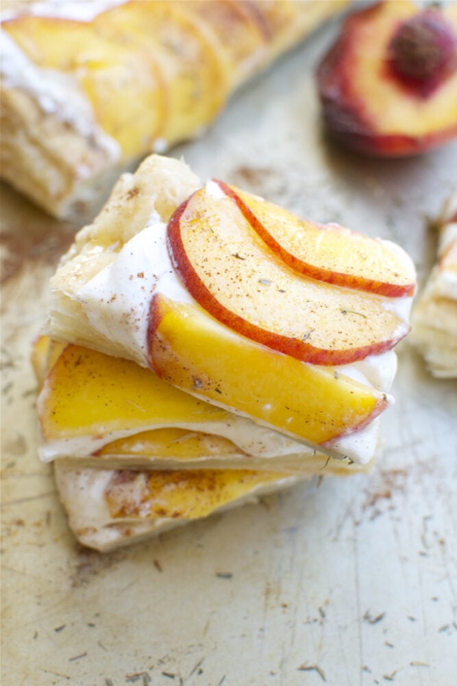 Maple Peach Tart