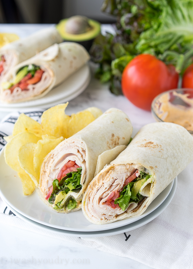 Cajun Turkey Avocado Wraps - I Wash... You Dry