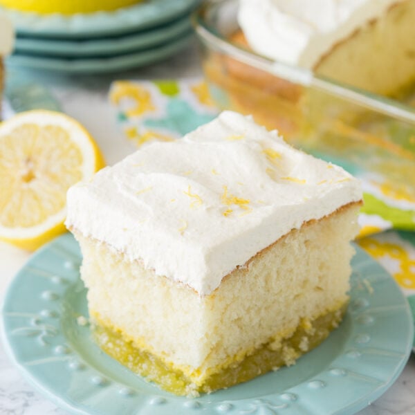 Lemon Bar Magic Cake - I Wash You Dry