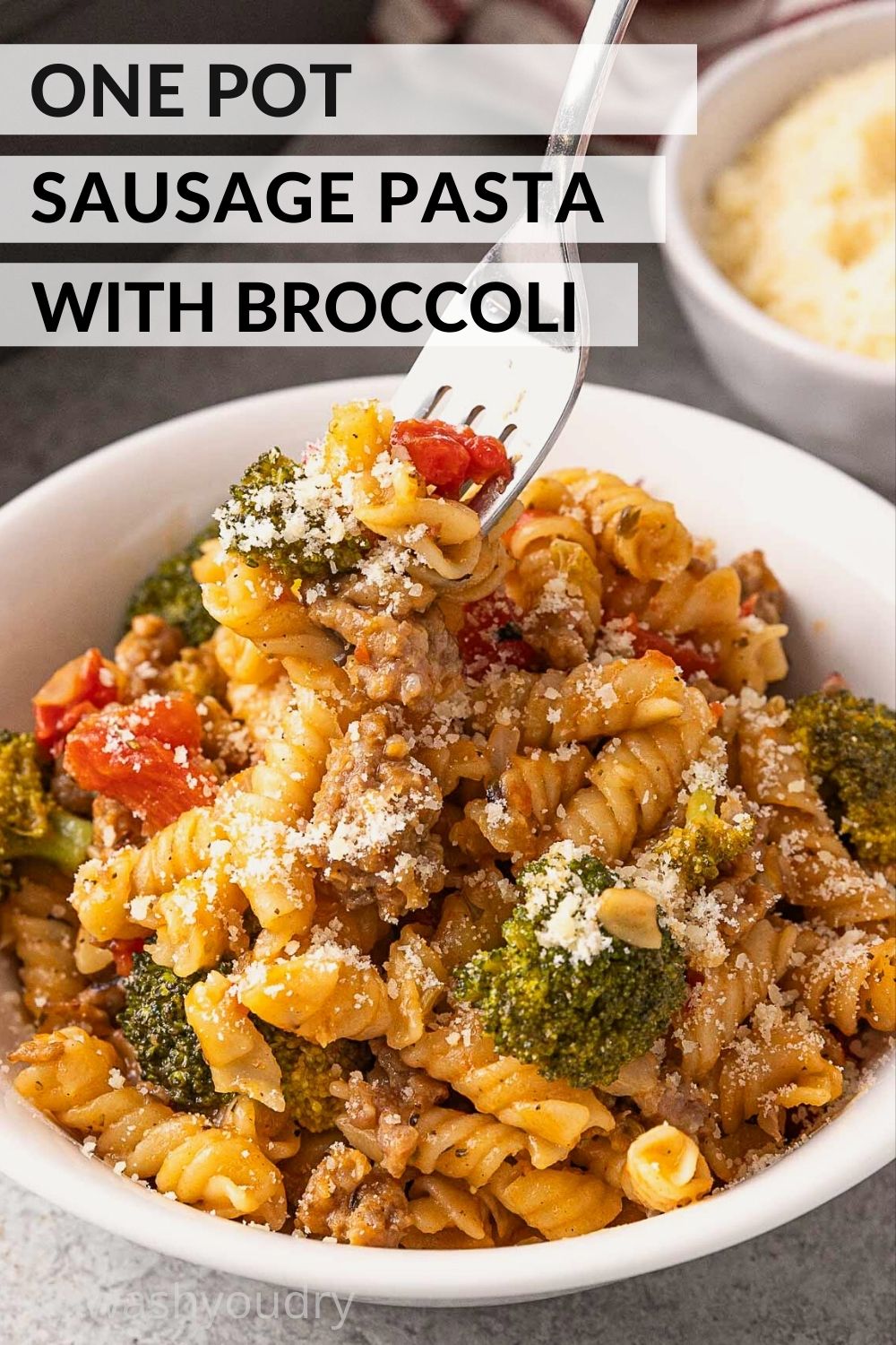 One Pot Sausage Pasta with Broccoli - I Wash You Dry