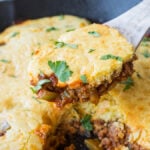 My family LOVED this One Skillet Sloppy Jo Cornbread Casserole! Everything gets cooked in one pan and there were NO leftovers! So yummy!