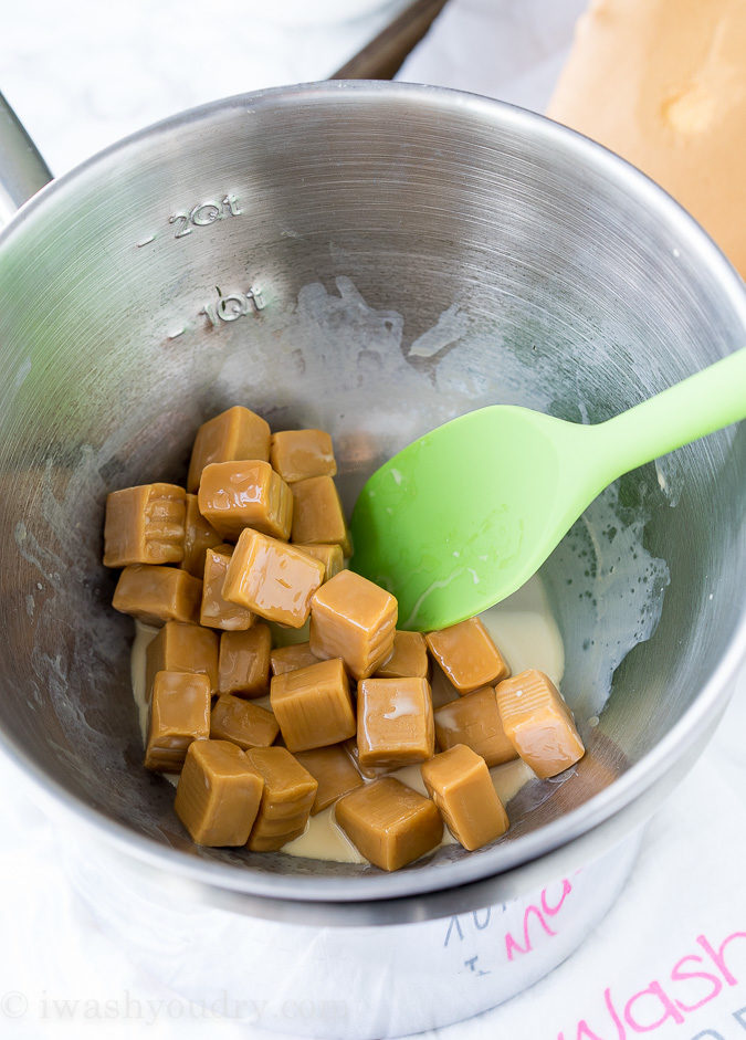 This super easy Twix Pound Cake is a quick dessert that only takes 4 ingredients!