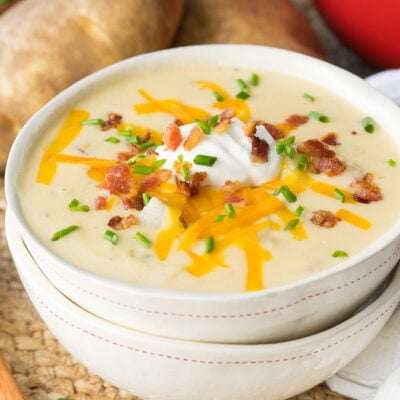 Loaded Baked Potato Soup - I Wash You Dry