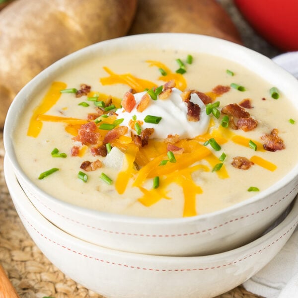 Loaded Baked Potato Soup - I Wash You Dry