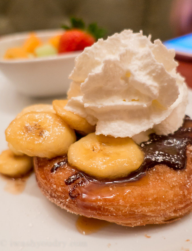 Fried Croissant Doughnut at Be Our Guest Restaurant in Walt Disney World! 