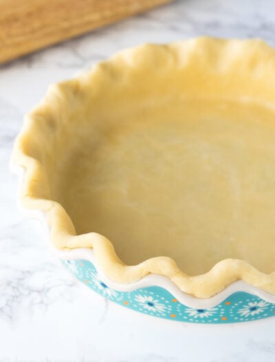 This is the Perfect Pie Crust recipe! Easy to work with, quick to make, tastes flakey and doesn't fall apart!