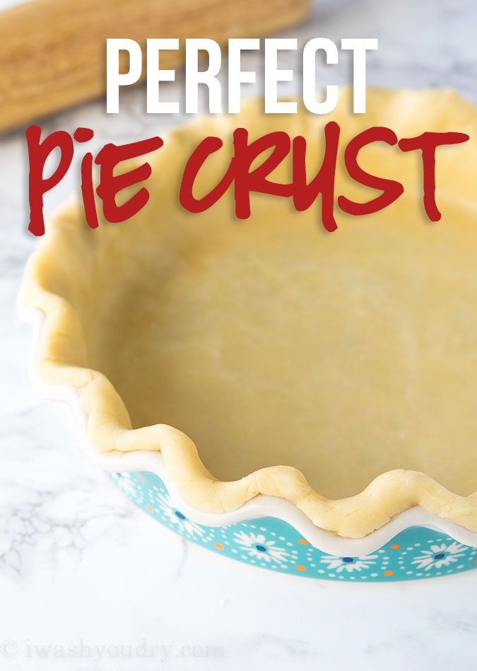 This is the Perfect Pie Crust recipe! Easy to work with, quick to make, tastes flakey and doesn't fall apart!