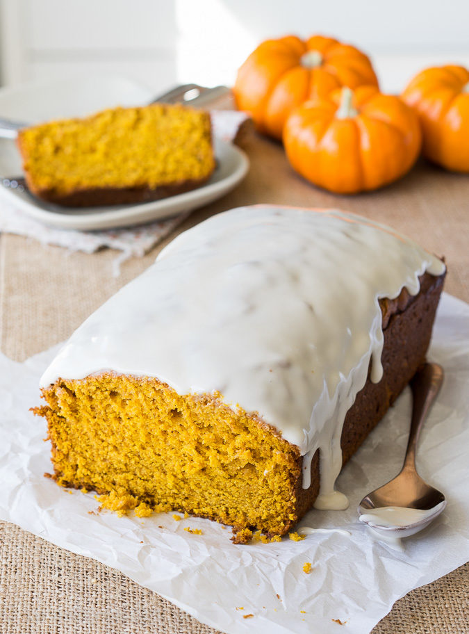 Pumpkin Bread with Maple Icing I Wash You Dry