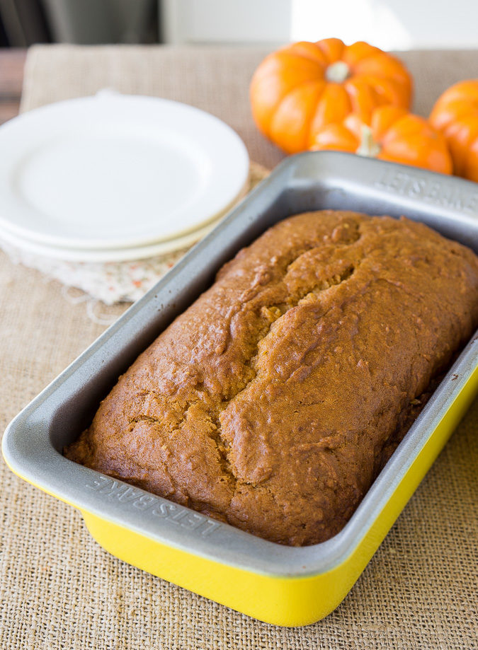 This super moist Pumpkin Bread with Maple Icing is bursting with fall flavors and perfect for a sweet breakfast, brunch or dessert!