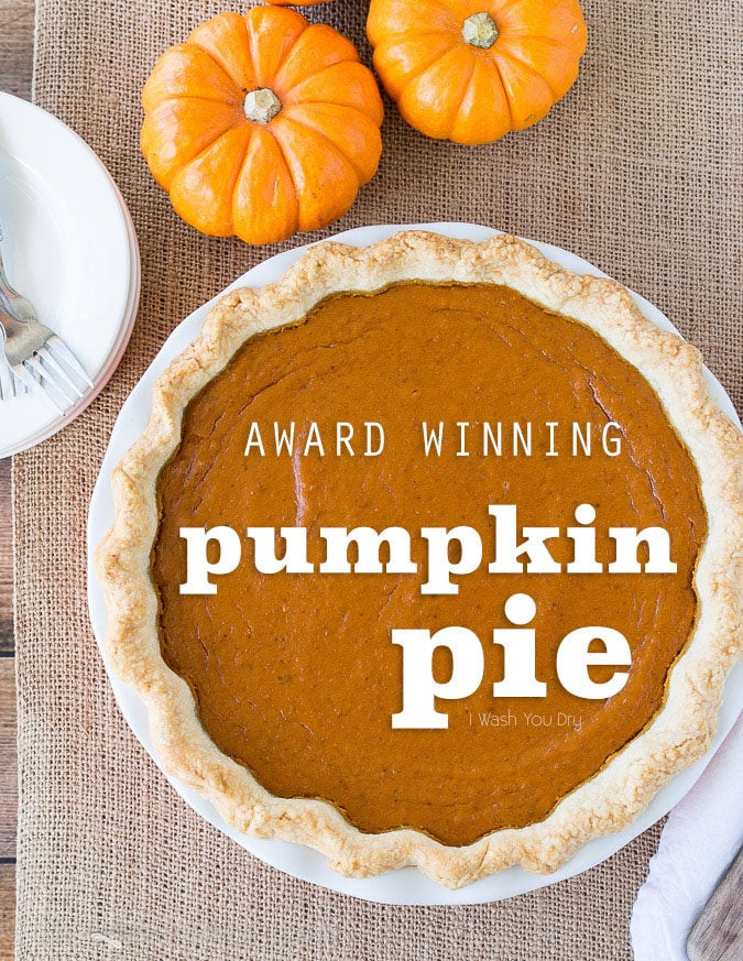 This award winning Pumpkin Pie Recipe is so good! Definitely the best pumpkin pie I've ever tasted!
