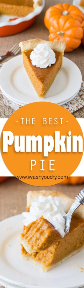 This award winning Pumpkin Pie Recipe is so good! Definitely the best pumpkin pie I've ever tasted!