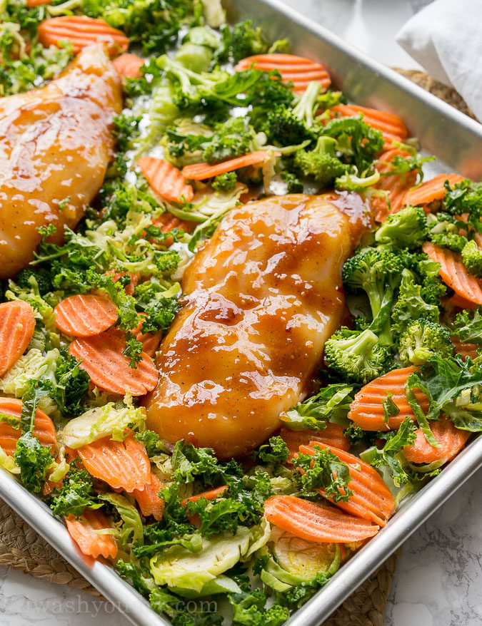 These super quick Roasted Orange Chicken Ramen Bowls are ready in less than 30 minutes! Filled with loads of veggies, plump and tender chicken all over a bed of hot noodles and drizzled with a tasty orange sauce! 