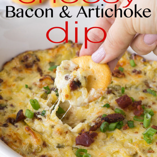 Cheesy Bacon Artichoke Dip I Wash You Dry