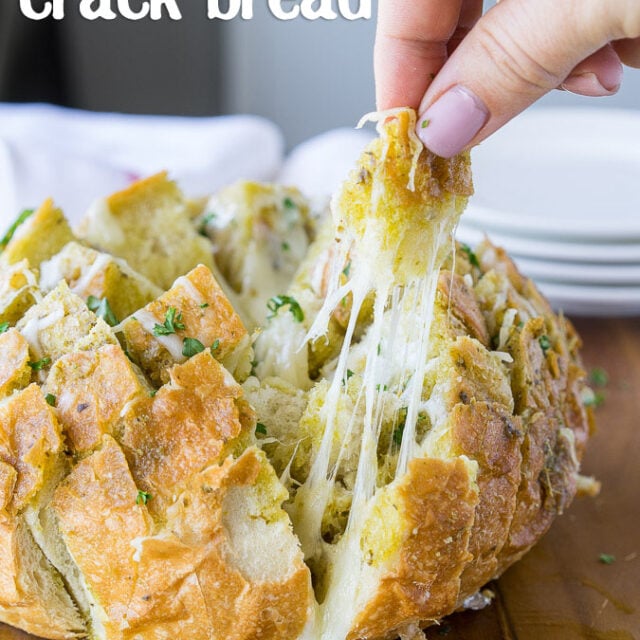 Cheesy Pesto Crack Bread - I Wash You Dry