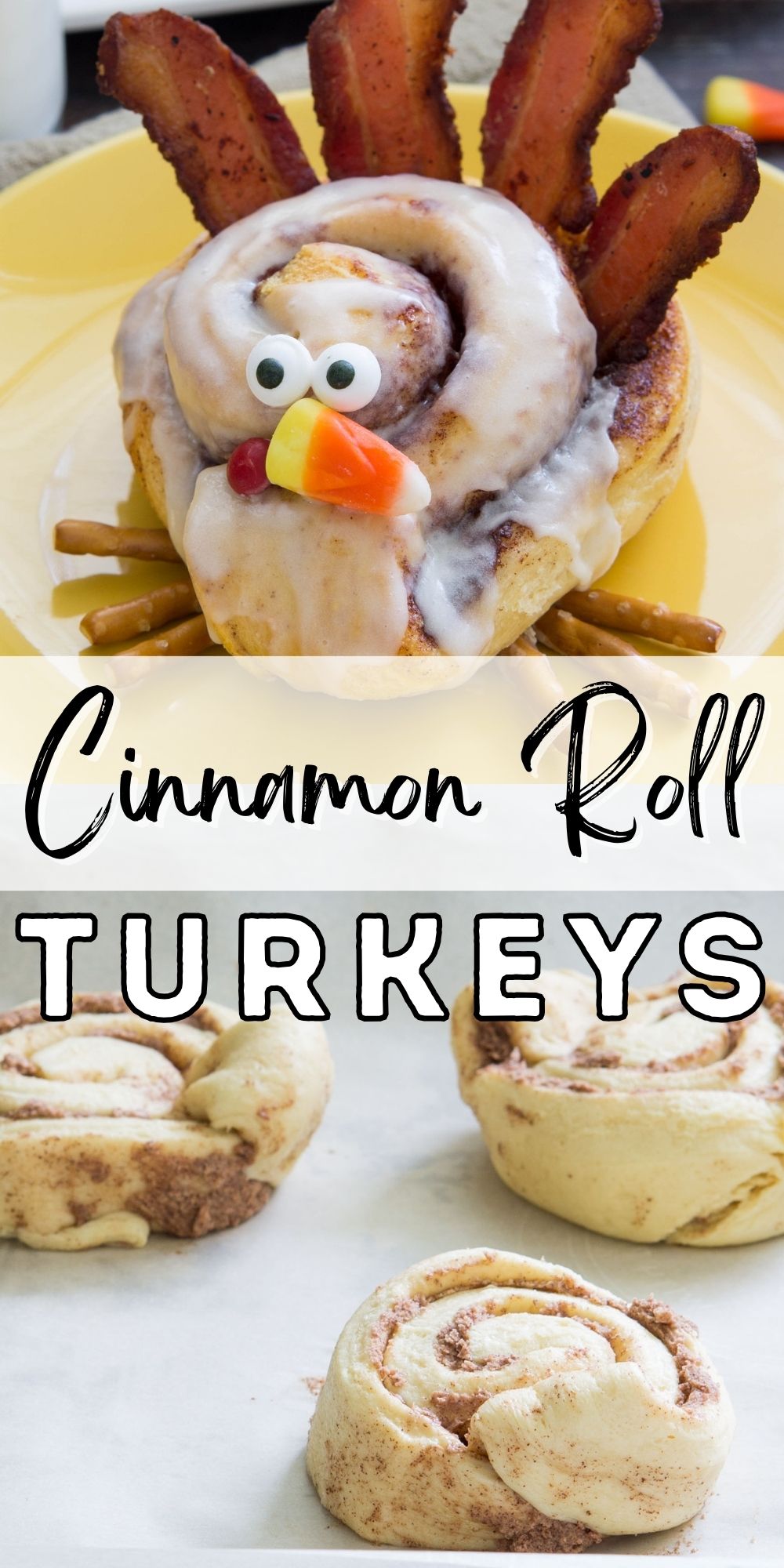 Cinnamon Roll Turkeys - I Wash You Dry