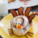 These Cinnamon Roll Turkeys are a super cute and simple way to make Thanksgiving morning breakfast a little more special!