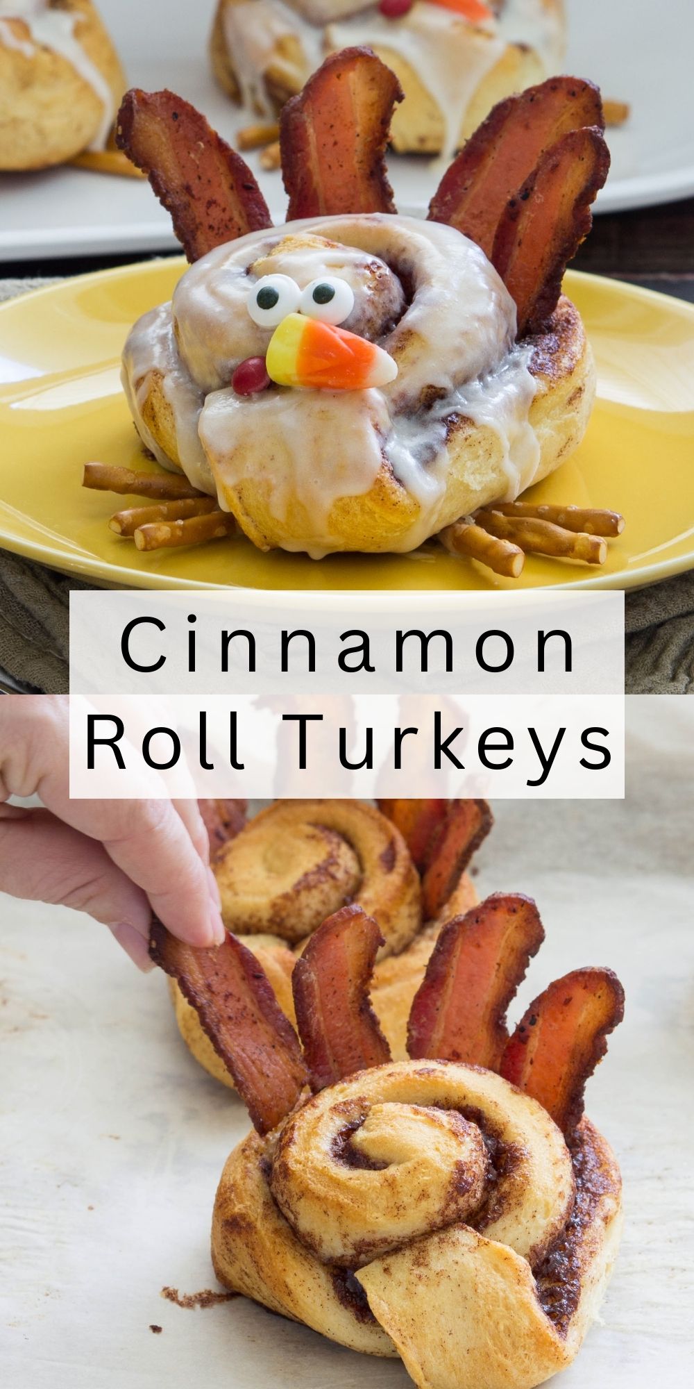 Cinnamon Roll Turkeys - I Wash You Dry