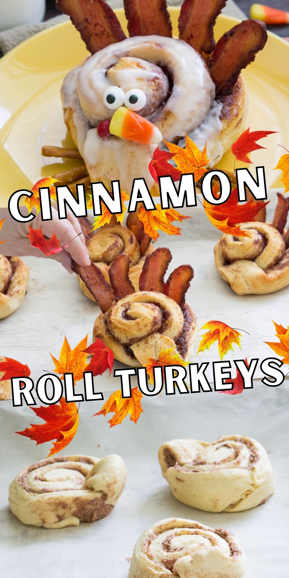 Cinnamon Roll Turkeys - I Wash You Dry