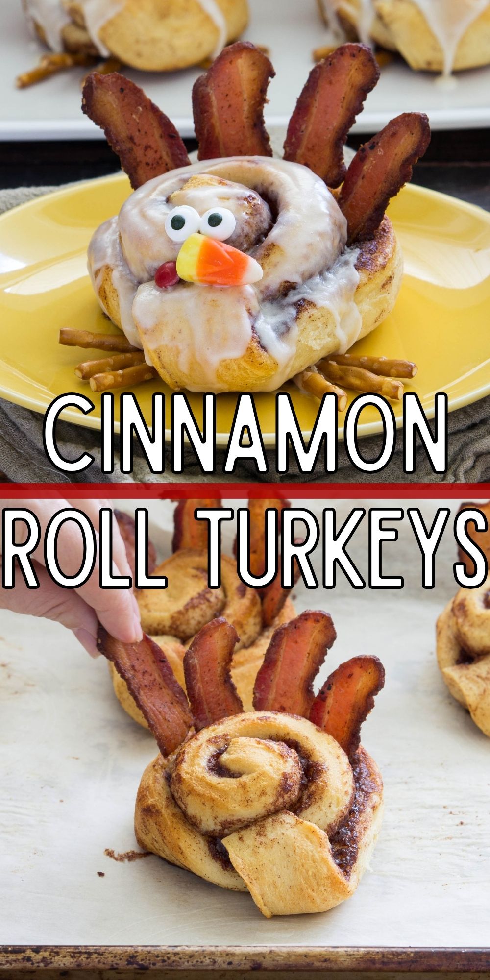 Cinnamon Roll Turkeys - I Wash You Dry