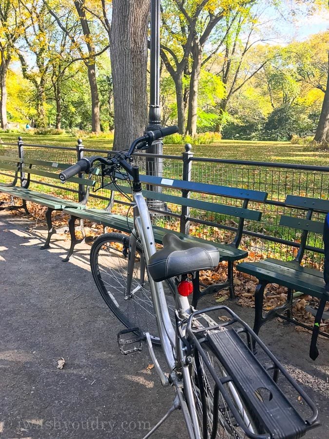 Self guided bike tour through Central Park is a great way to see all the sites of this large park!