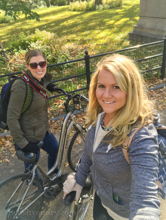 Self guided bike tour through Central Park is a great way to see all the sites of this large park!