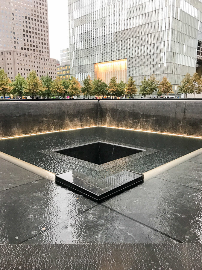 Twin Tower Memorial at Ground Zero in New York City