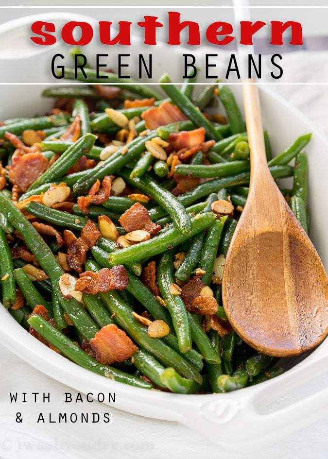 Southern Green Beans with Bacon - I Wash You Dry