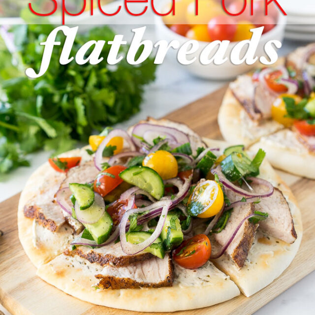 Spiced Pork Tenderloin Flatbreads I Wash You Dry