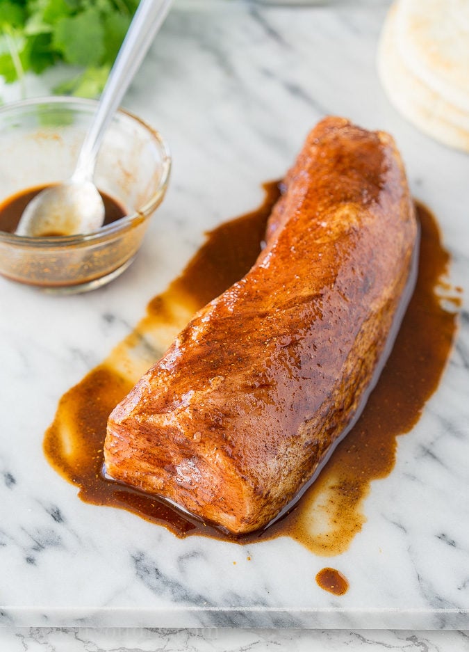 The tastiest way to prepare a pork tenderloin! Rubbed down with flavorful spices and cooked to perfection!