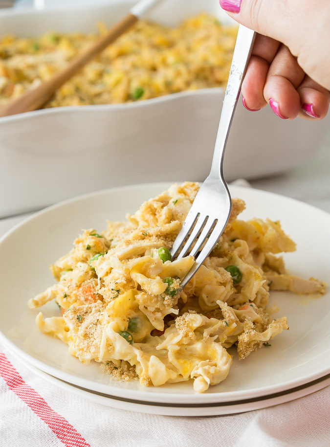 Easy Chicken Noodle Casserole I Wash You Dry