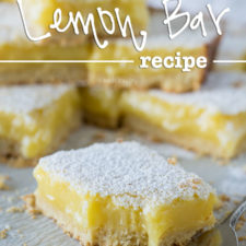 Easy Lemon Bar Recipe | I Wash You Dry