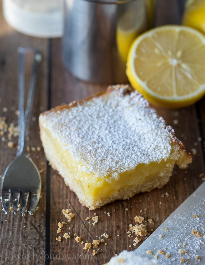 Easy Lemon Bar Recipe | I Wash You Dry