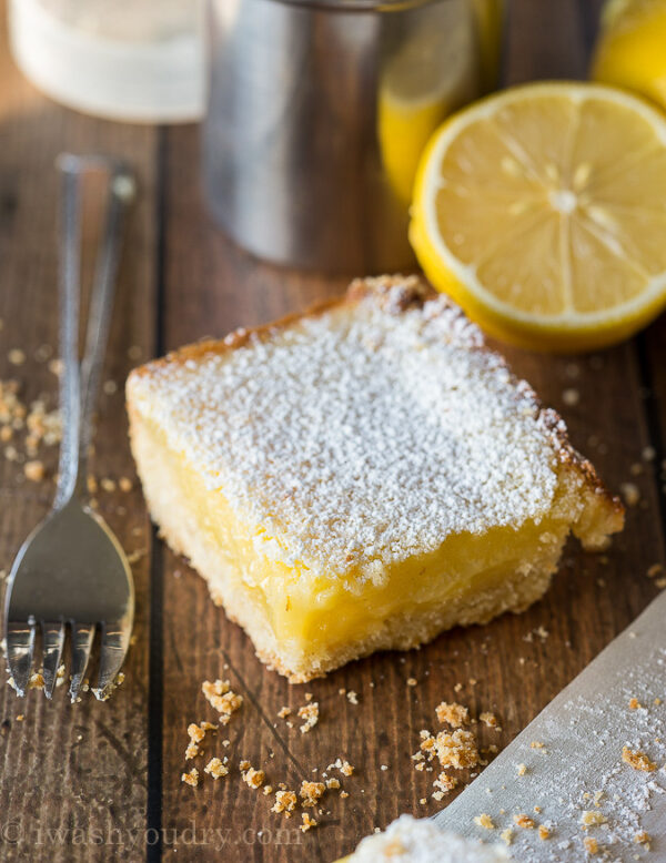 Easy Lemon Bar Recipe I Wash You Dry