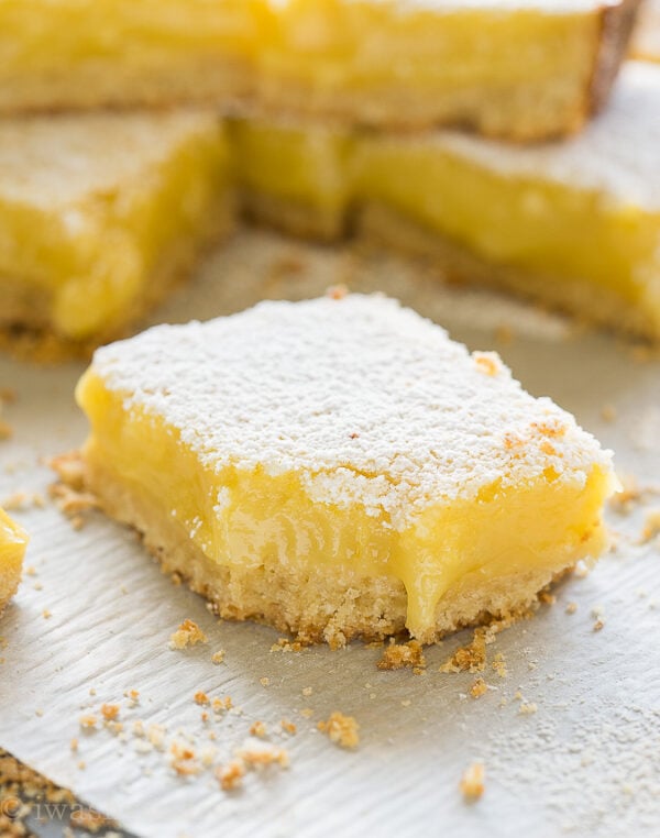 Easy Lemon Bar Recipe - I Wash You Dry