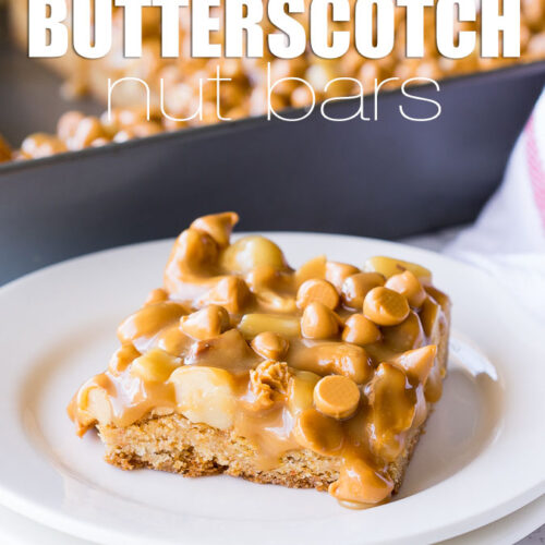 Gooey Butterscotch Nut Bars I Wash You Dry