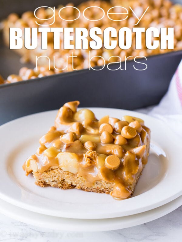 Gooey Butterscotch Nut Bars I Wash You Dry