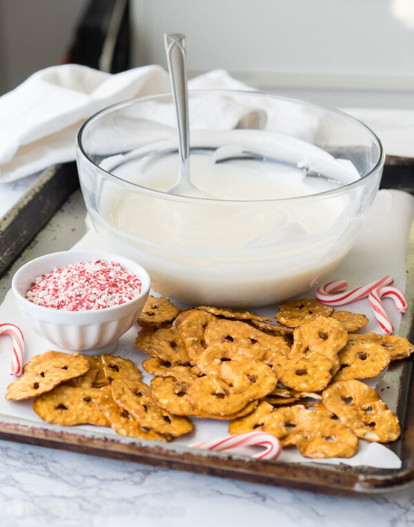 Peppermint Pretzel Crisps I Wash You Dry