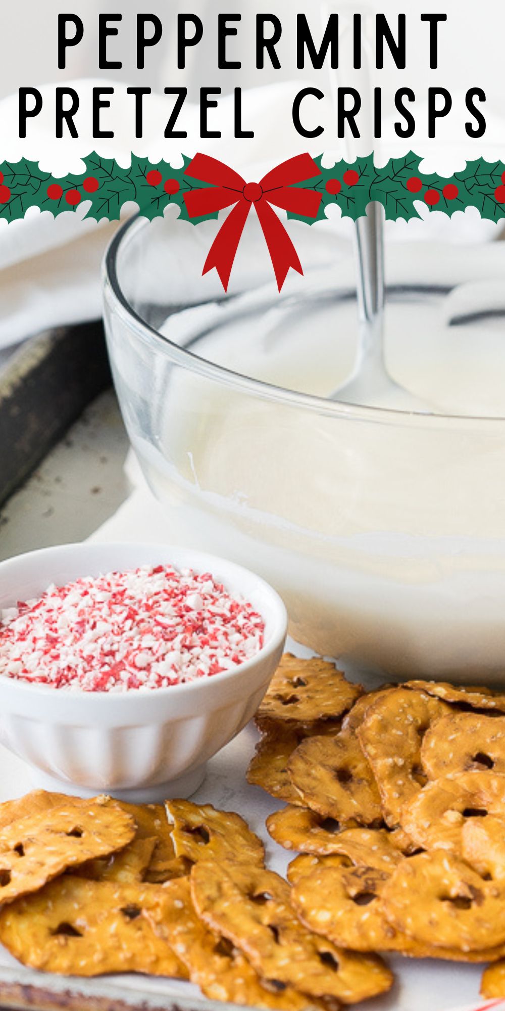 Peppermint Pretzel Crisps I Wash You Dry