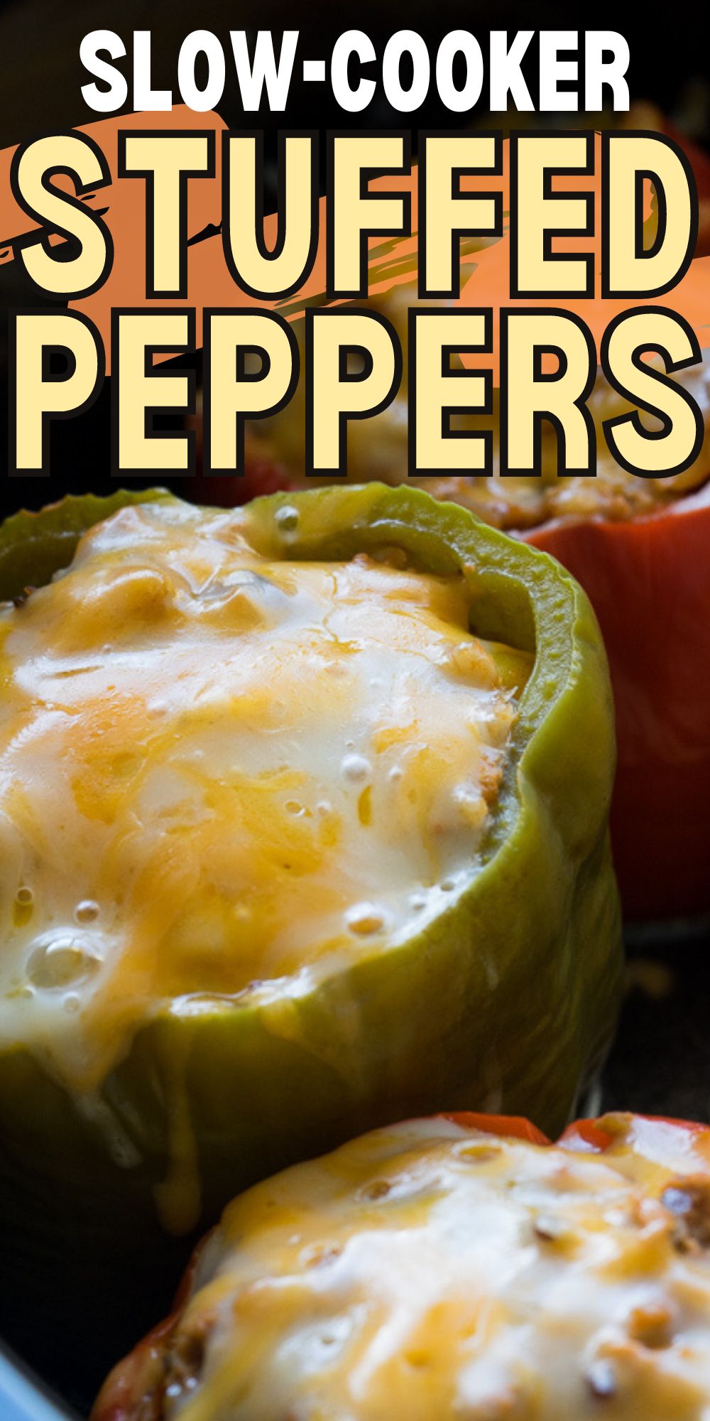 Slow Cooker Steakhouse Stuffed Peppers I Wash You Dry
