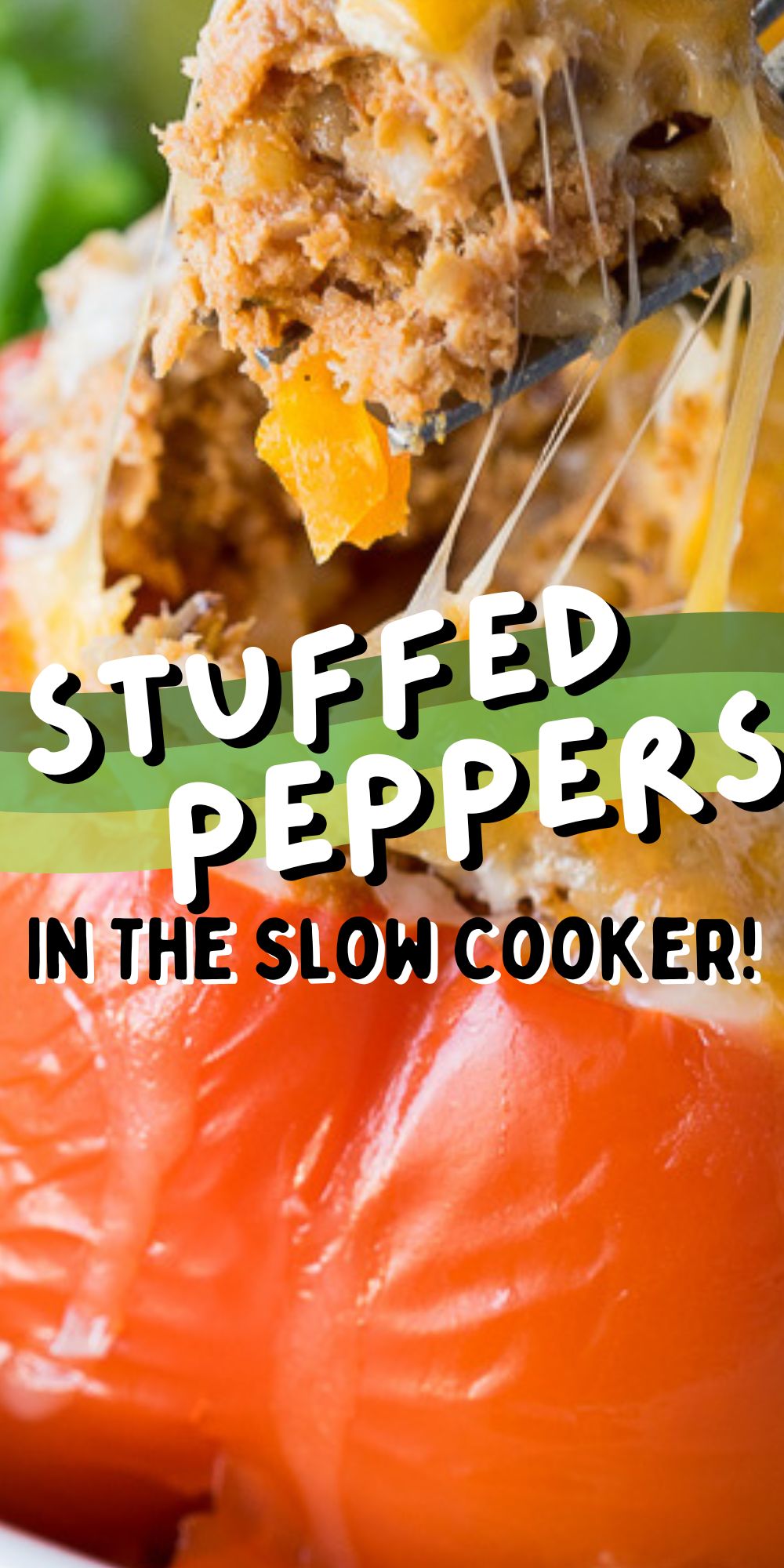 Slow Cooker Steakhouse Stuffed Peppers - I Wash You Dry