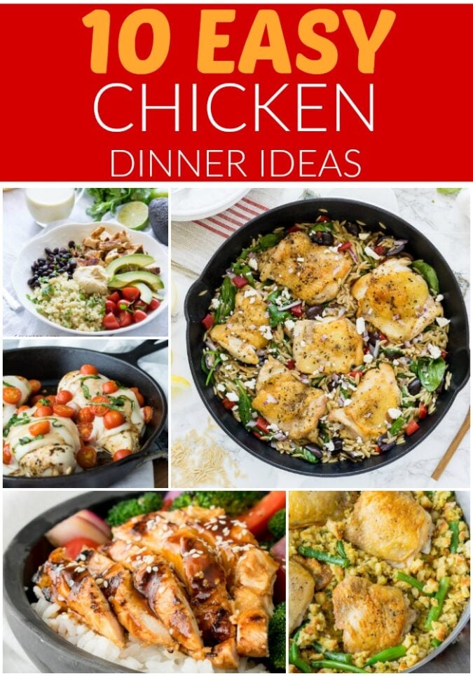 10 easy chicken dinner ideas